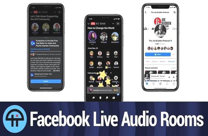 Facebook Live Audio Rooms si diffonde negli Stati Uniti 7zWvkGR4y 1 1