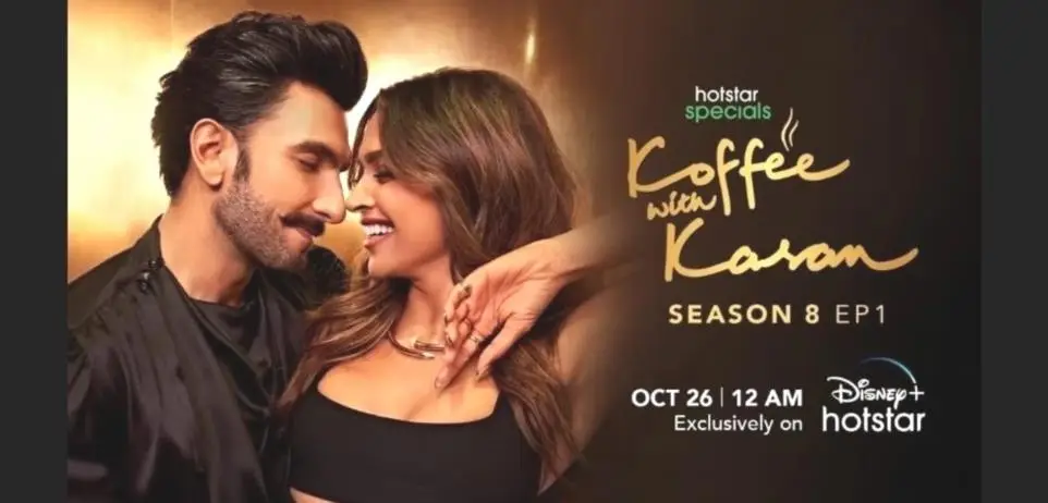 Koffee con Karan Stagione 8 Episodio 1 Promo Ranveer Singh e Deepika FtKA0CoI 1 1