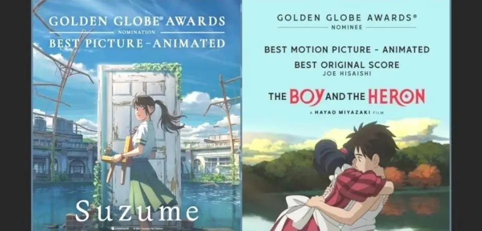 Il ragazzo e lairone e Suzume nominati per i Golden Globe Awards dtJHkRkoP 1 1